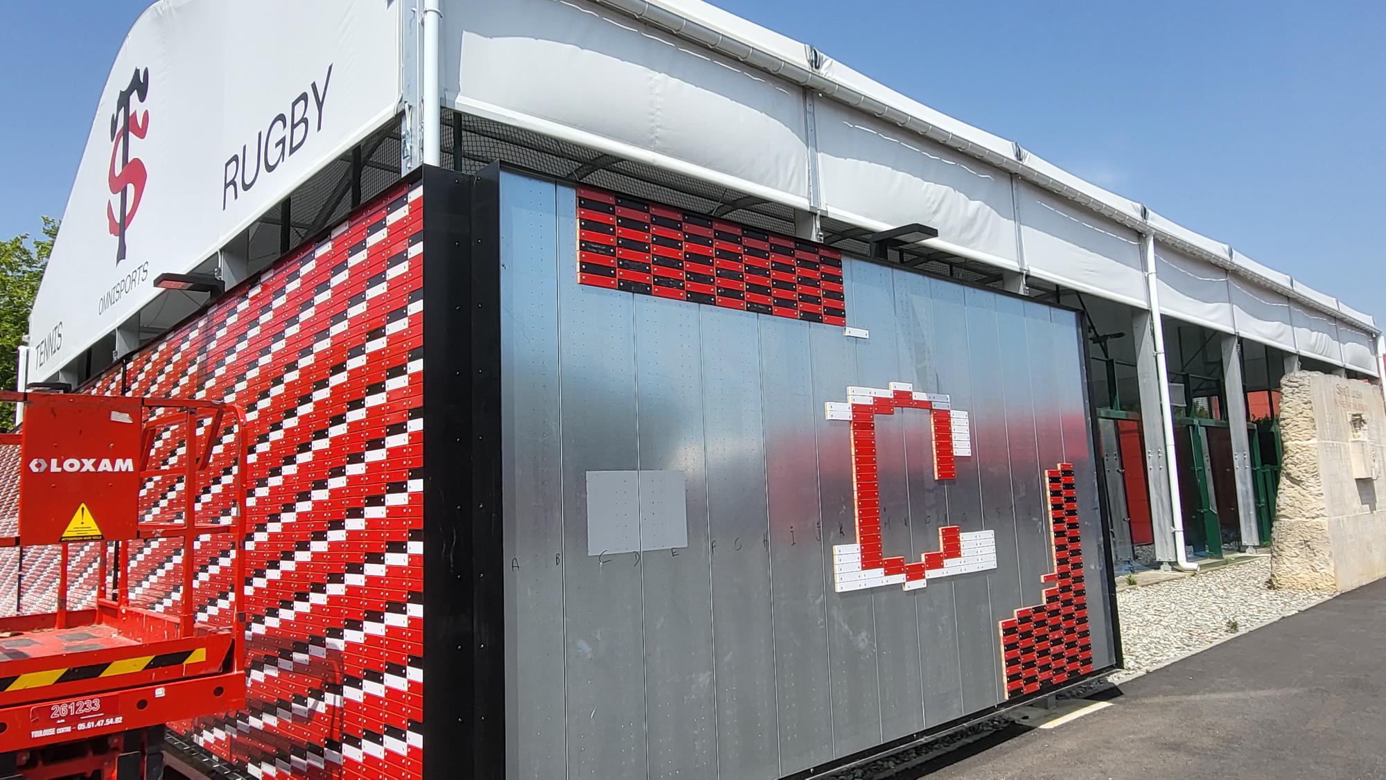 Au Stade Toulousain, le 21e mur de briques sera 100% Japonais ! (Photo : Anthony Assémat - Entreprises Occitanie)