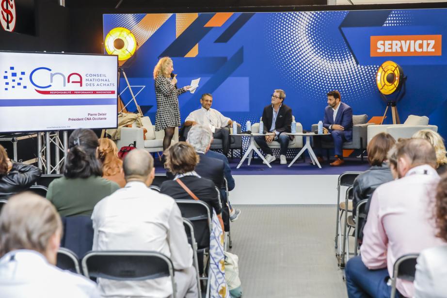 Le salon Serviciz, qui se déroulera au pavillon du Stade Toulousain, devrait réunir 180 exposants et 2000 dirigeants. (Photo : Lydie Lecarpentier)