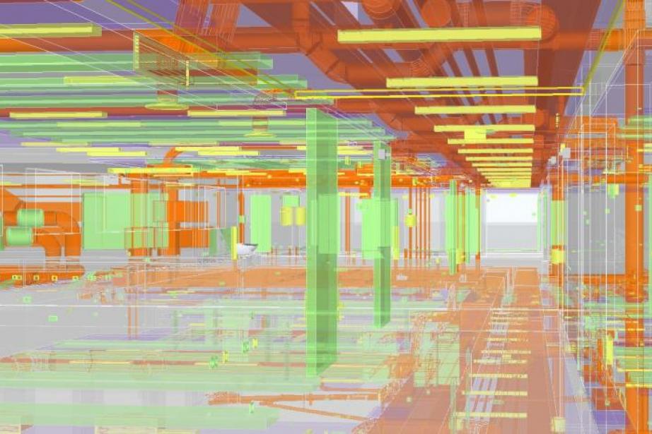 Vue intérieure de l'Ecole de Borde Blanche en BIM Vue intérieure de l'Ecole de Borde Blanche en BIM
