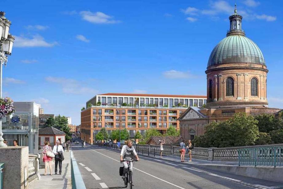 Le projet Cour du Dôme, signé Kaufman & Broad, au pied du pont Saint-Pierre, quartier Saint-Cyprien. Le projet Cour du Dôme, signé Kaufman & Broad, au pied du pont Saint-Pierre, quartier Saint-Cyprien.
