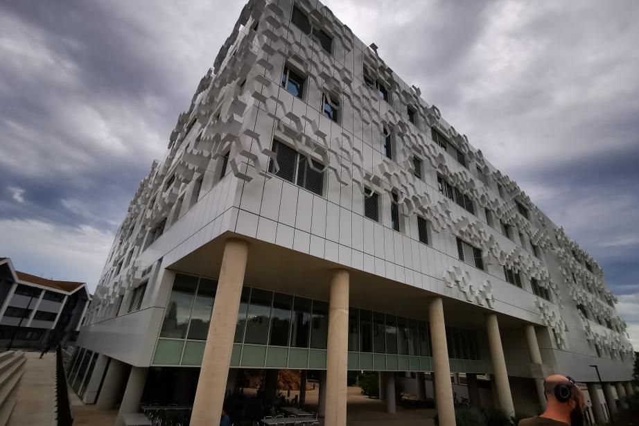 Le bâtiment Balard Recherche a été inauguré à Montpellier (Hérault), mardi 13 juin 2023, ainsi que le laboratoire commun au CNRS et Michelin, HydrogenLab. (Photo : Sylvie Brouillet/JAM pour Entreprises Occitanie)