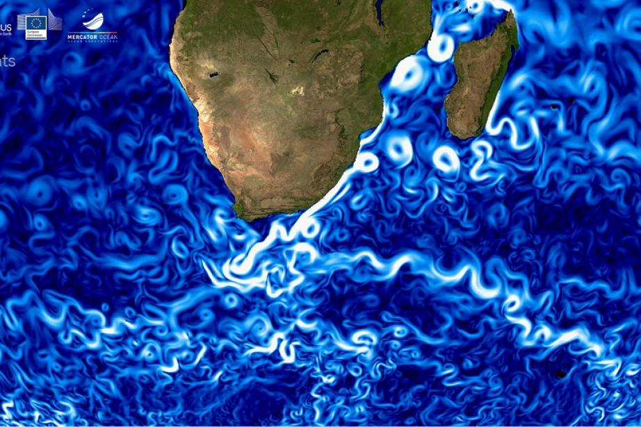Images de courant (crédit photo EU Copernicus Marine Service) Images de courant (crédit photo EU Copernicus Marine Service)