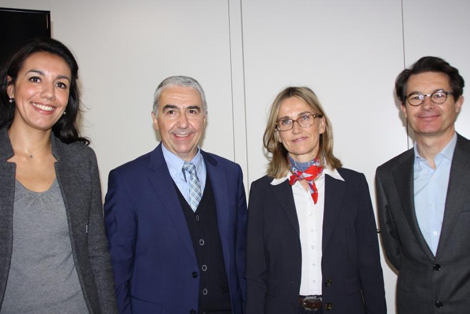 de g à d : E. Michelotti, avocate fiscaliste du cabinet PWC, M. Menvielle, directeur adjoint du Pôle fiscal de la DRFIP 31, M.L. Hublot, avocate associée du cabinet PWC et Ch.Carcy, gérant associé au cabinet Juris et référent fiscal du Medef 31 de g à d : E. Michelotti, avocate fiscaliste du cabinet PWC, M. Menvielle, directeur adjoint du Pôle fiscal de la DRFIP 31, M.L. Hublot, avocate associée du cabinet PWC et Ch.Carcy, gérant associé au cabinet Juris et référent fiscal du Medef 31