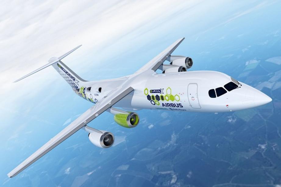 Conçu en partenariat avec Siemens et Rolls-Royce, l’Efan X d’Airbus comprendra des moteurs classiques et des moteurs électriques. ©Airbus. Conçu en partenariat avec Siemens et Rolls-Royce, l’Efan X d’Airbus comprendra des moteurs classiques et des moteurs électriques. ©Airbus.