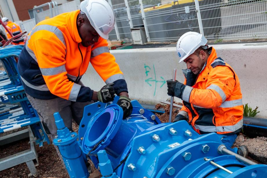 A Montpellier, les fuites représentent 14% du total de l'eau qui passe dans les canalisations. Des travaux ont régulièrement lieu pour résorber ces fuites. (Photo : C. Ruiz/Ville et Métropole de Montpellier)