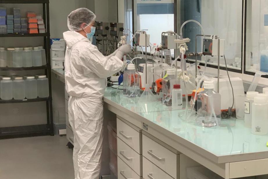Bioprodution de vecteurs lentiviraux Flash Therapeutics. Crédit : Flash Therapeutics. Bioprodution de vecteurs lentiviraux Flash Therapeutics. Crédit : Flash Therapeutics.