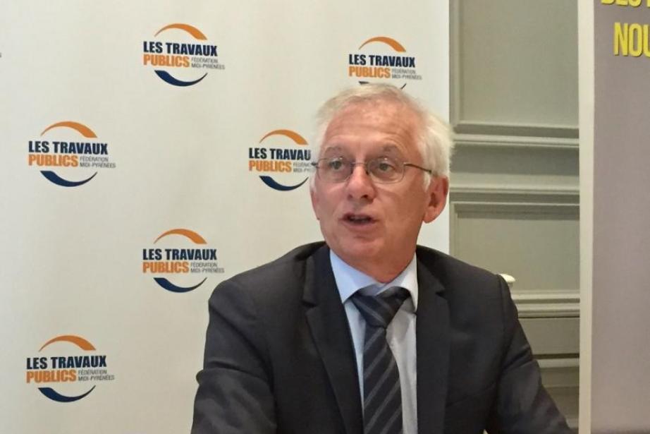 Pour Thierry Le Friant, président de la FRTP Occitanie, l'activité travaux publics devrait reprendre à partir du second semestre. Pour Thierry Le Friant, président de la FRTP Occitanie, l'activité travaux publics devrait reprendre à partir du second semestre.