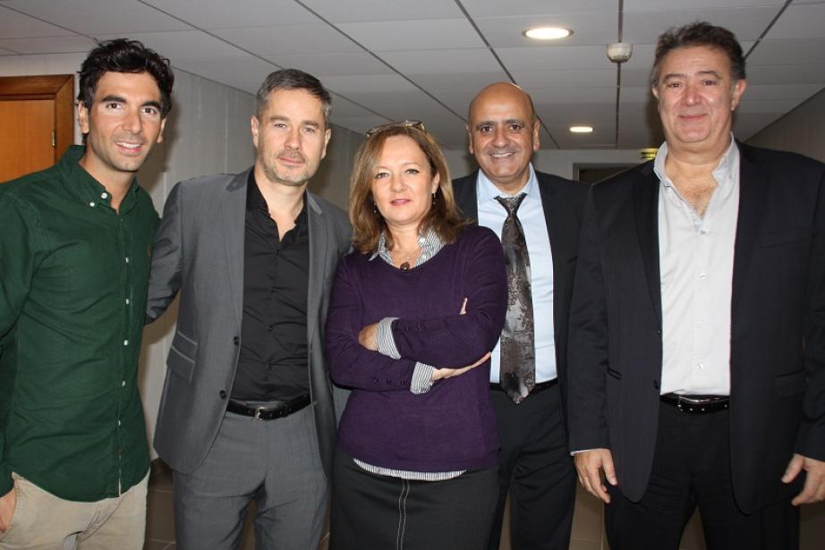 de g à d : Jérôme Oahyon, Anton Bielakoff, Catherine Eliat Sabaté, Jean-Louis Levy et Jean-Marc Moraly de g à d : Jérôme Oahyon, Anton Bielakoff, Catherine Eliat Sabaté, Jean-Louis Levy et Jean-Marc Moraly