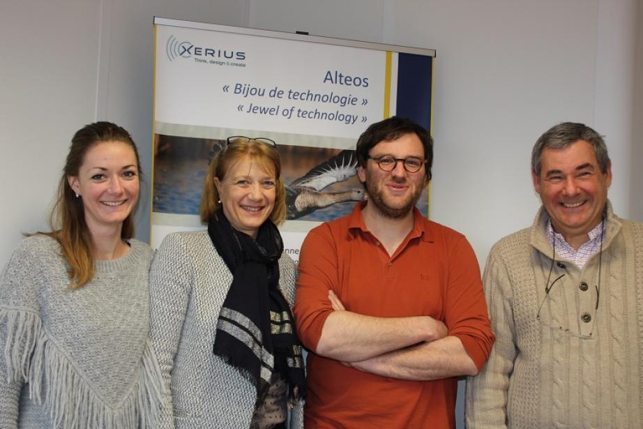 De g à d : Virginie et Christine Perilhon, Germain Sarda et Alain Perilhon De g à d : Virginie et Christine Perilhon, Germain Sarda et Alain Perilhon