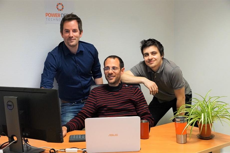 De g. à d. : Nicolas Videau, pdg, Guillaume Fontes, délégué du laboratoire Laplace et Guillaume Delamarre, responsable R&D. 3 des 5 fondateurs de PDT. De g. à d. : Nicolas Videau, pdg, Guillaume Fontes, délégué du laboratoire Laplace et Guillaume Delamarre, responsable R&D. 3 des 5 fondateurs de PDT.
