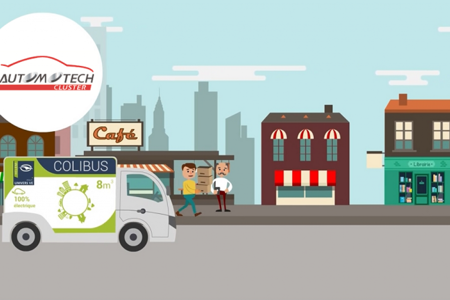 Extrait de la vidéo illustrant la logistique urbaine du dernier kilomètre Extrait de la vidéo illustrant la logistique urbaine du dernier kilomètre