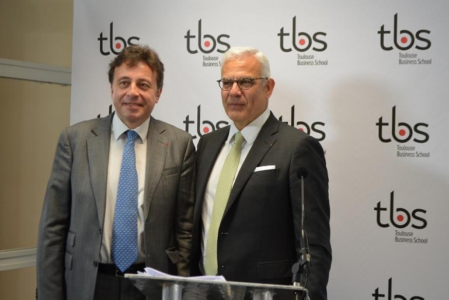 François Bonvalet, directeur général de TBS et Alain di Crescenzo, président du CA François Bonvalet, directeur général de TBS et Alain di Crescenzo, président du CA