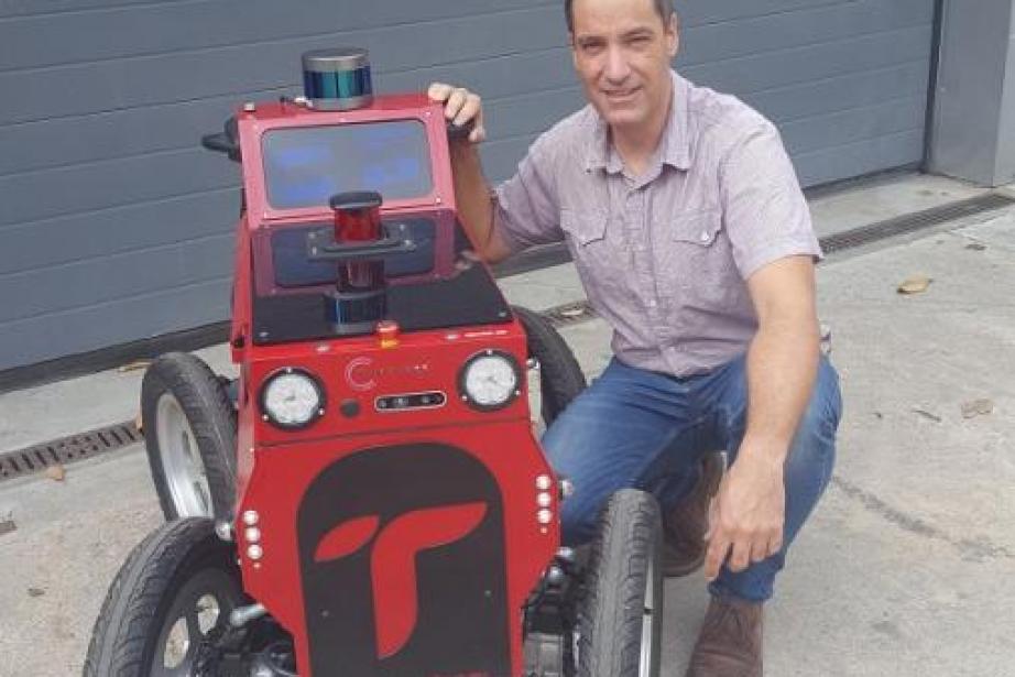 Benjamin Talon, cofondateur du robot Twinswheel. 