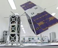 Maquette du démonstrateur de nanosatellite Angels