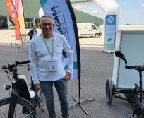 Jean-Claude Escriva, de Pragma Industries, annonce un déploiement progressif en Occitanie de bornes de recharge à hydrogène pour les vélos. (Photo : Anthony Assémat - Entreprises Occitanie)