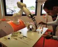 Les robots de Quantum Surgical, à Montpellier (Hérault). (Photo : Sylvie Brouillet - Entreprises Occitanie)