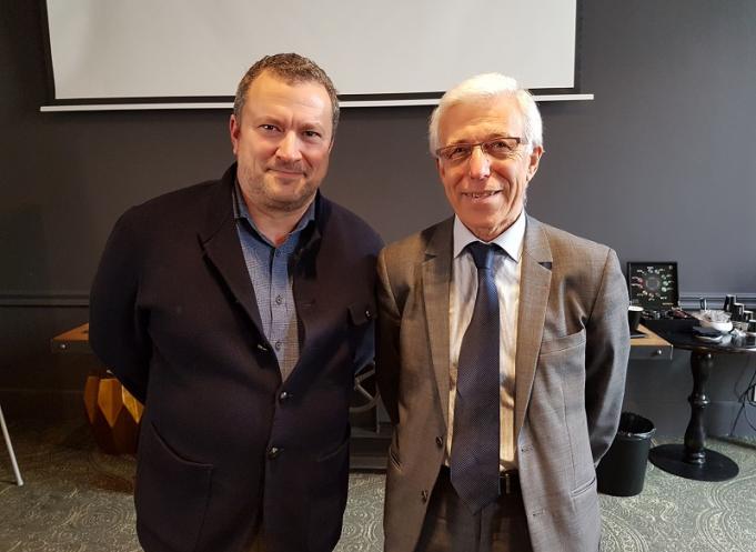 Christophe Ghristi, directeur artistique du Théâtre du Capitole et Francis Grass, président d'Aïda