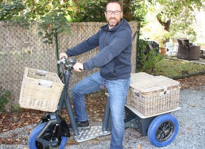 Raphaël Colombié  s’est positionné avec Alternmobil sur un appel à projets avec un véhicule trois roues à hydrogène. 