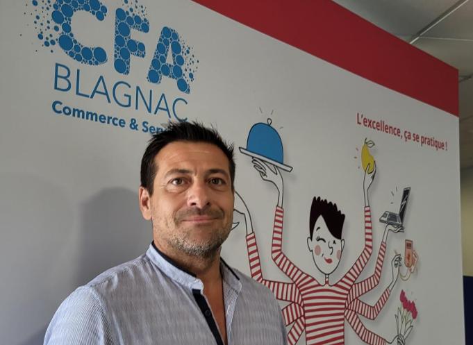 Thomas Fantini (groupe Esprit Pergo) co-préside le CFA de Blagnac avec Maguelone Pontier (directrice générale du MIN de Toulouse). (Photo : Anthony Assémat - Entreprises Occitanie)