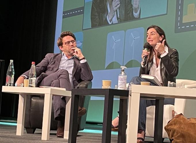 Pierre-Olivier Nau, président du Medef Haute-Garonne et Agnès Verdier-Molinié, auteure de "La France peut-elle encore tenir longtemps ? " (éditions Albin Michel).  