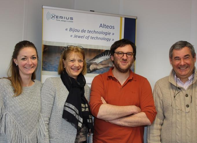 De g à d : Virginie et Christine Perilhon, Germain Sarda et Alain Perilhon