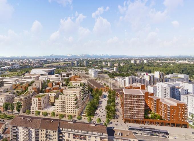 Perspective du quartier La Cartoucherie. crédit : Les yeux carrés. 
