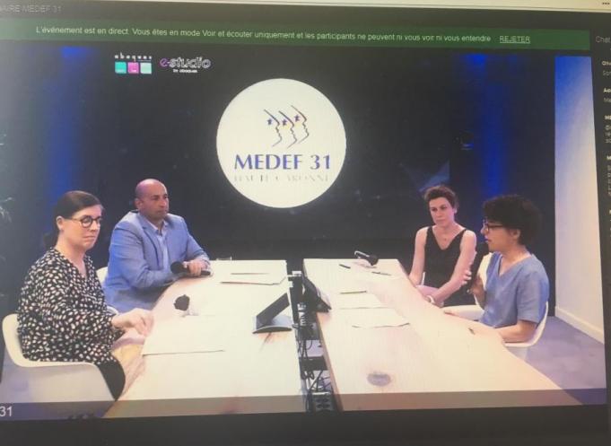 Dernier webinaire du Medef 31 organisé le mardi 23 juin avec le partenariat de la société  Abaques Audiovisuel. 